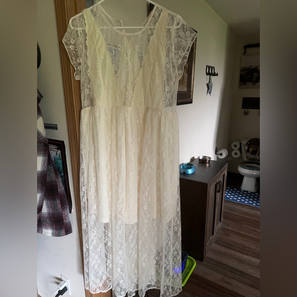 Brand new with tags lace maxi. Large